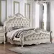 Bently Champagne King Upholstered Panel Bed