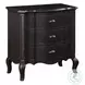 Chelmsford Black Antique 3 Drawer Nightstand