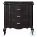 Chelmsford Black Antique 3 Drawer Nightstand