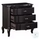 Chelmsford Black Antique 3 Drawer Nightstand