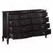 Chelmsford Beige and Antique Black Upholstered Panel Bedroom Set with Nailhead Trim