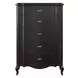Chelmsford Black Antique 5 Drawer Chest