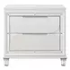 Tarian Cream and Pearl White Upholstered Storage Panel Bedroom Set with LED