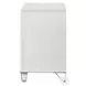 Tarian Pearl White 2 Drawer Nightstand