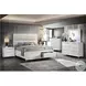 Tarian Pearl White 2 Drawer Nightstand