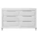 Tarian Cream and Pearl White Upholstered Storage Panel Bedroom Set with LED