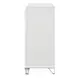 Tarian Cream and Pearl White Upholstered Storage Panel Bedroom Set with LED