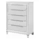 Tarian Cream and Pearl White Upholstered Storage Panel Bedroom Set with LED