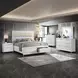 Tarian Pearl White 5 Drawer Chest
