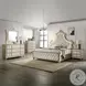 Lucienne Beige Velvet Queen Upholstered Bed with LED Lighting