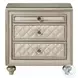 Lucienne Beige Velvet Upholstered Bedroom Set
