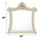 Lucienne Beige Upholstered Free Form Dresser Mirror with LED and Nailhead Trim