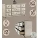 Lucienne Beige Velvet 9 Drawer Dresser