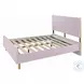 Gaines Pink High Gloss Full Panel Bed