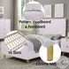 Gaines Pink High Gloss Full Panel Bed