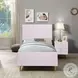 Gaines Pink High Gloss Full Panel Bed
