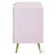 Gaines Pink High Gloss 2 Drawer Nightstand