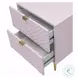 Gaines Pink High Gloss 2 Drawer Nightstand