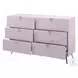 Gaines Pink High Gloss Youth Panel Bedroom Set