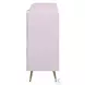 Gaines Pink High Gloss 6 Drawer Dresser