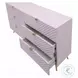 Gaines Pink High Gloss 6 Drawer Dresser