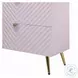 Gaines Pink High Gloss 6 Drawer Dresser