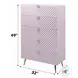 Gaines Pink High Gloss 4 Drawer Chest