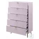 Gaines Pink High Gloss Youth Panel Bedroom Set