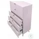 Gaines Pink High Gloss 4 Drawer Chest