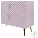 Gaines Pink High Gloss 4 Drawer Chest