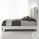 Laveda Light Gray Boucle and Pearl White Upholstered Bedroom Set