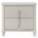 Laveda Pearl White 2 Drawer Nightstand