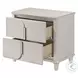 Laveda Pearl White 2 Drawer Nightstand
