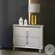 Laveda Pearl White 2 Drawer Nightstand