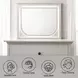 Laveda Pearl White Rectangular Dresser Mirror with LED