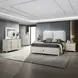 Laveda Pearl White Rectangular Dresser Mirror with LED