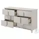 Laveda Pearl White 6 Drawer Dresser