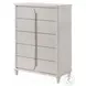 Laveda Pearl White 5 Drawer Chest