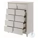 Laveda Pearl White 5 Drawer Chest
