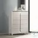 Laveda Pearl White 5 Drawer Chest