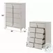 Laveda Pearl White 5 Drawer Chest