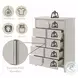 Laveda Pearl White 5 Drawer Chest