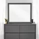 Clayten Espresso Rectangular Dresser Mirror
