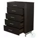 Clayten Espresso 5 Drawer Chest