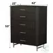Clayten Espresso 5 Drawer Chest