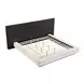 Clayten Beige and Espresso King Upholstered Panel Bed