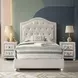 Reggie Beige Full Upholstered Panel Bed