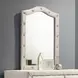 Reggie Beige Upholstered Arched Dresser Mirror