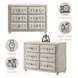 Reggie Beige Upholstered 6 Drawer Dresser