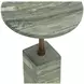 Zuri Sage Round Concrete Top Outdoor End Table